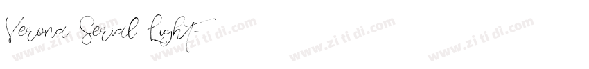 Verona Serial Light字体转换 Verona Serial Light字体转换